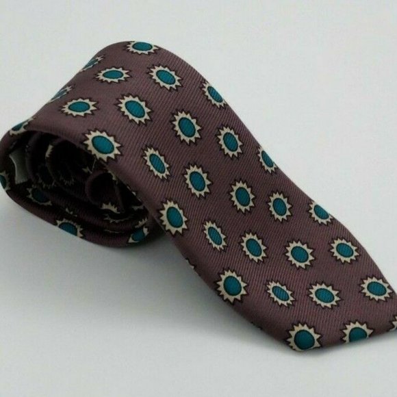 Cecilia Metheny 56in x 2.75  Plum Green Yellow - Picture 2 of 4